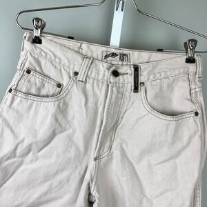 Vintage 90s Rusty Denim Jean Shorts Womens 30 Cream Cutoff USA Skater Grunge‎